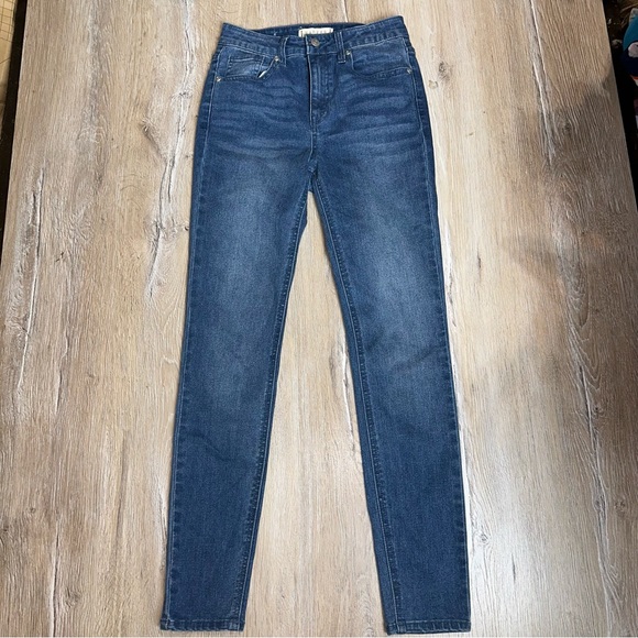 Harper Heritage Women’s High Rise Skinny Jeans Blue 25 Medium Wash Preppy Casual - Picture 1 of 10